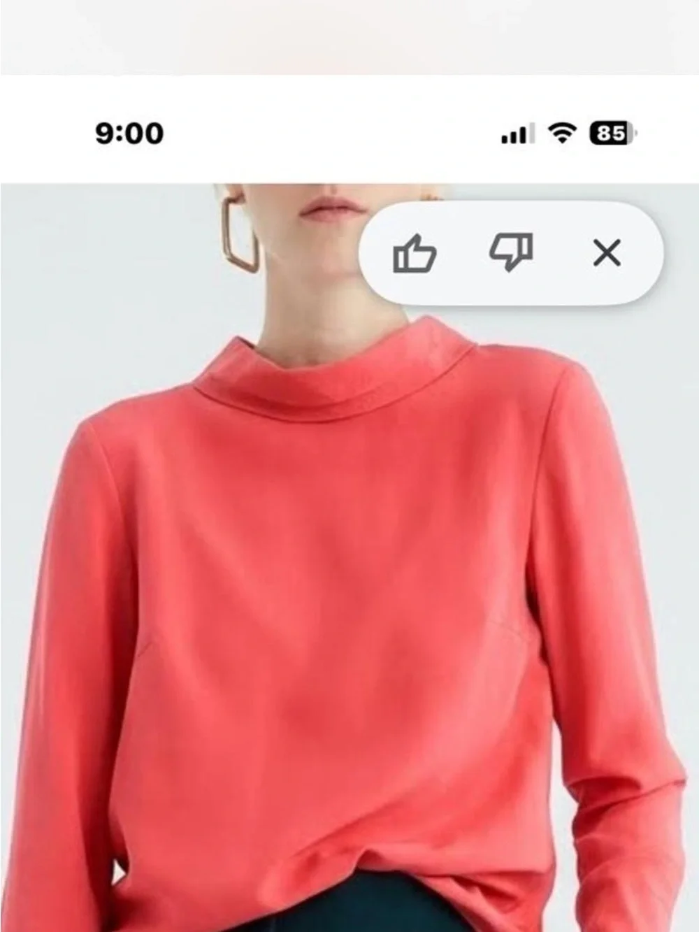 J. Crew Red Reversible -Bow Silk top blouse size 0